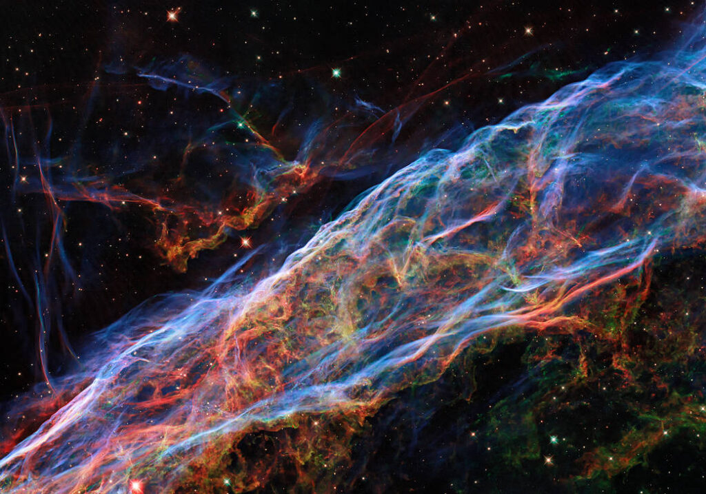 ヴェール星雲の超新星爆発の残骸