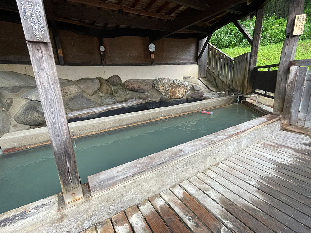 むつ矢立温泉の足湯